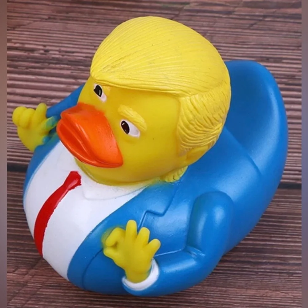 Donald Trump The 47th USA President Rubber Duck Floating Bath Toy - 2 pc. Set
